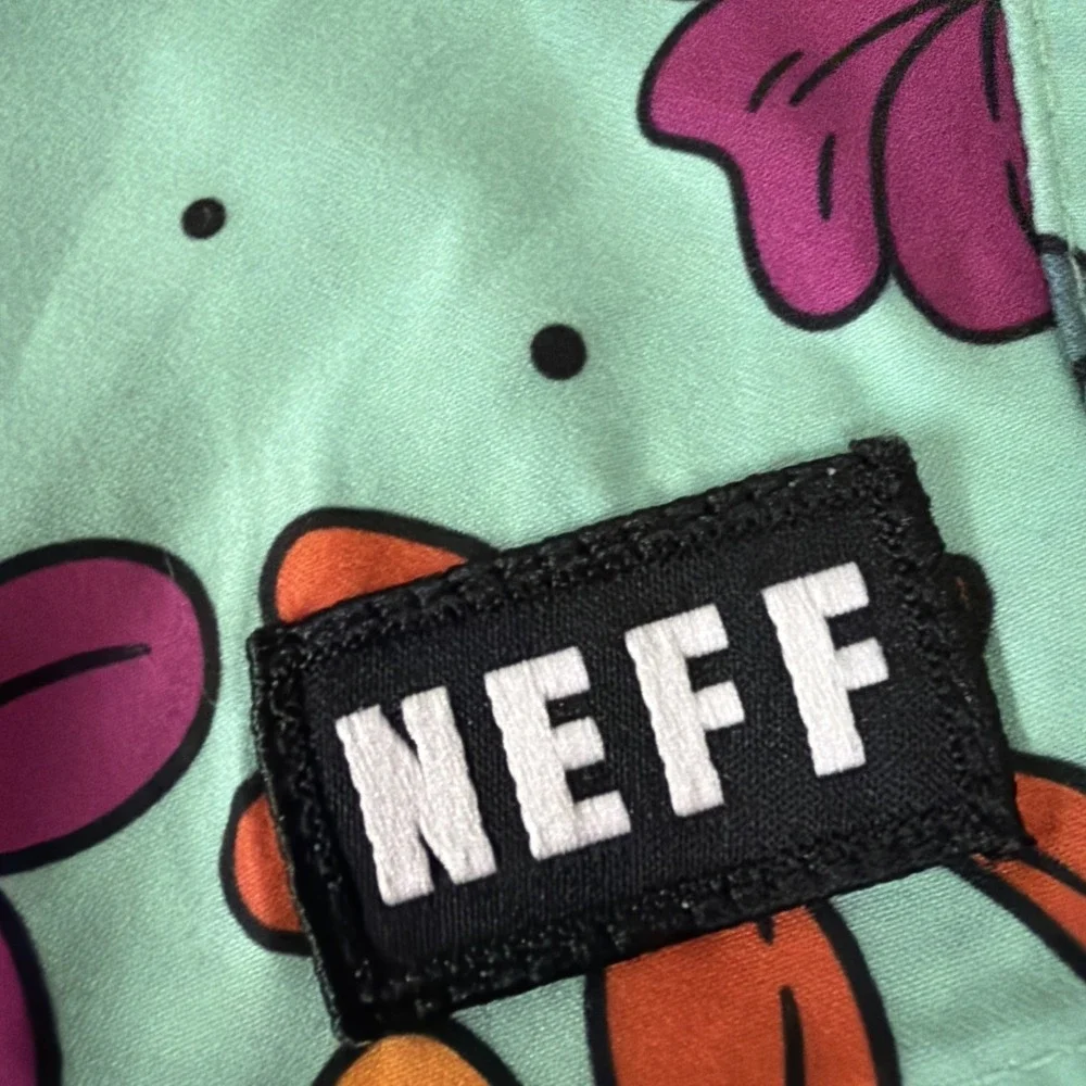 MENS NEFF RUBBER DUCK SWIM SUIT BOARD SHORTS XXL 2XL Beach Hawaiian Palm Floral